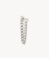 Skyler S silver-plated dangling chain earring